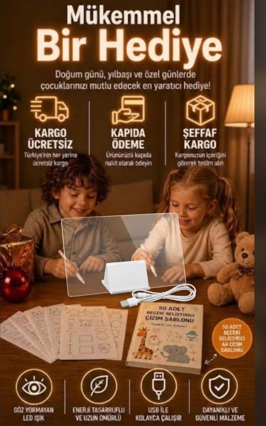 ÇİZİMO LED IŞIKLI ÇİZİM TABLETİ